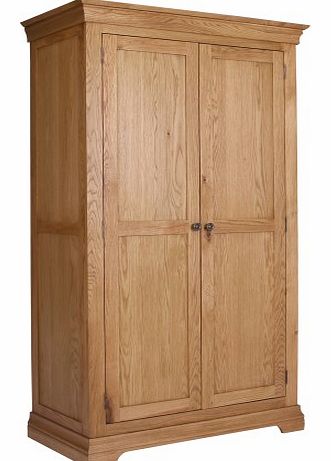 Loire Oak Farmhouse 2 Door Wardrobe