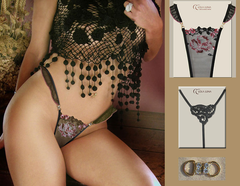 Sexy embroidered g-string by Lola Luna