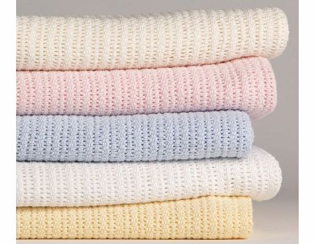 Lollipop Lane Cellular Blanket Cot Bed Blossom