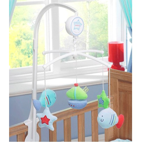 Lollipop Lane Fish and Chips - Musical Cot Mobile