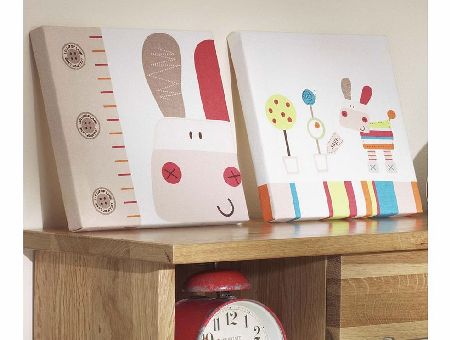 Lollipop Lane Herbs Garden Set of Two canvas Prints