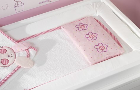 Lollipop Lane Rosie Posy Baby Changing Mat with Liner Pillow