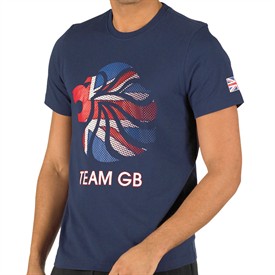 London 2012 Mens Team GB Lion T-Shirt Navy