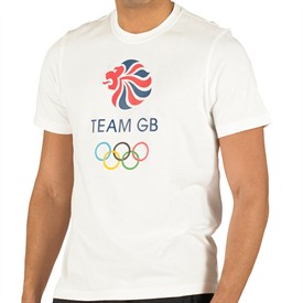 Mens Team GB Rings T-Shirt White