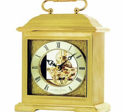 Co Gold Finish Skeleton Carriage Clock