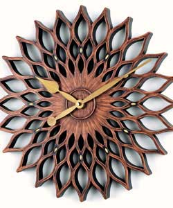 London Clock Company Wooden Finish Wall Clock