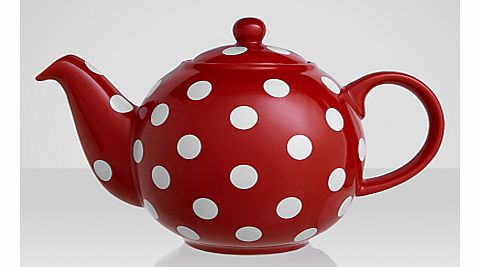 London Pottery Red and White Spot Teapot