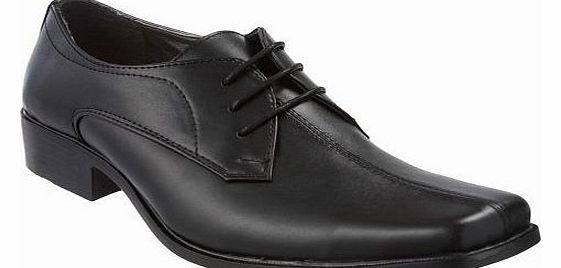 LONDON SHOE CO Mens Leather Formal Shoes Size 6 to 11 UK CASUAL SCHOOL WORK LEISURE BUSINESS (MENS 9 UK)