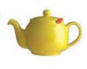 LONDON TEAPOT With Strainer Yellow 6 Cup