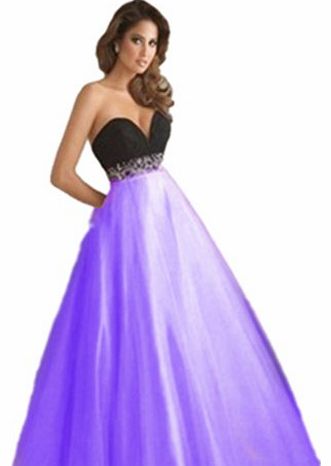 P97 black BLUE/PINK size 6 8 10 12 14 Evening Dresses party full Length Prom gown ball dress robe (LILAC-SIZE 12)