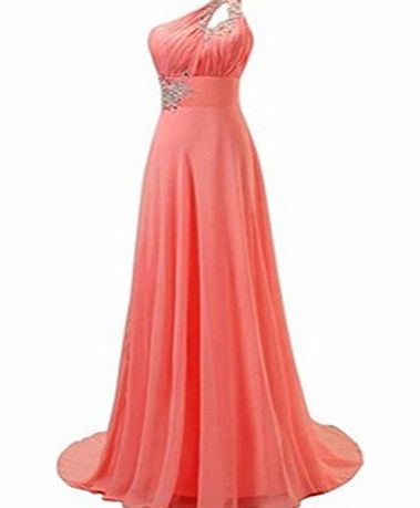 LondonProm TL21 CORAL SIZE12 Evening Dresses party full Length Prom gown ball dress robe