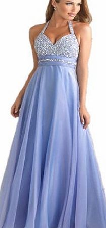LondonProm TL8 LIGHT BLUE SIZE Evening Dresses party full length prom gown ball dress robe (6, LIGHT BLUE)