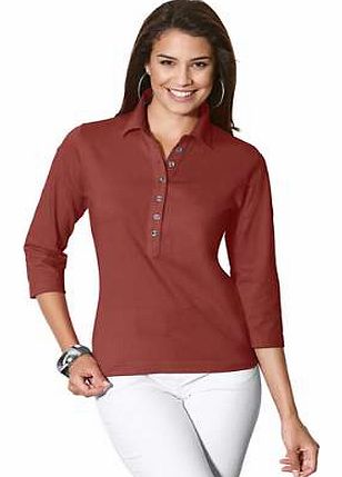 LONG Button Panel Polo Shirt