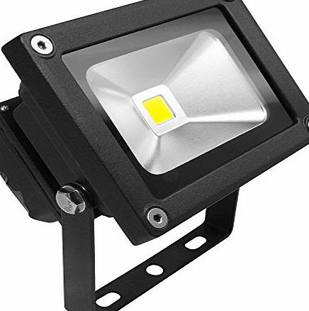 Long Life Lamp Company SMD 10 Watt Outdoor LED Flood Light LED Ideal Replacement for Halogen R7S Floodlight and Security Lights Garden Floodlight, Warm Black