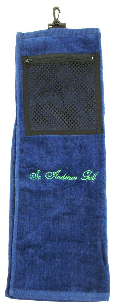 Longridge 2 Fold Golf Towels St. Andrews Navy
