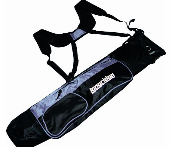 Longridge 5`` Pencil Golf Bag - Black/Silver