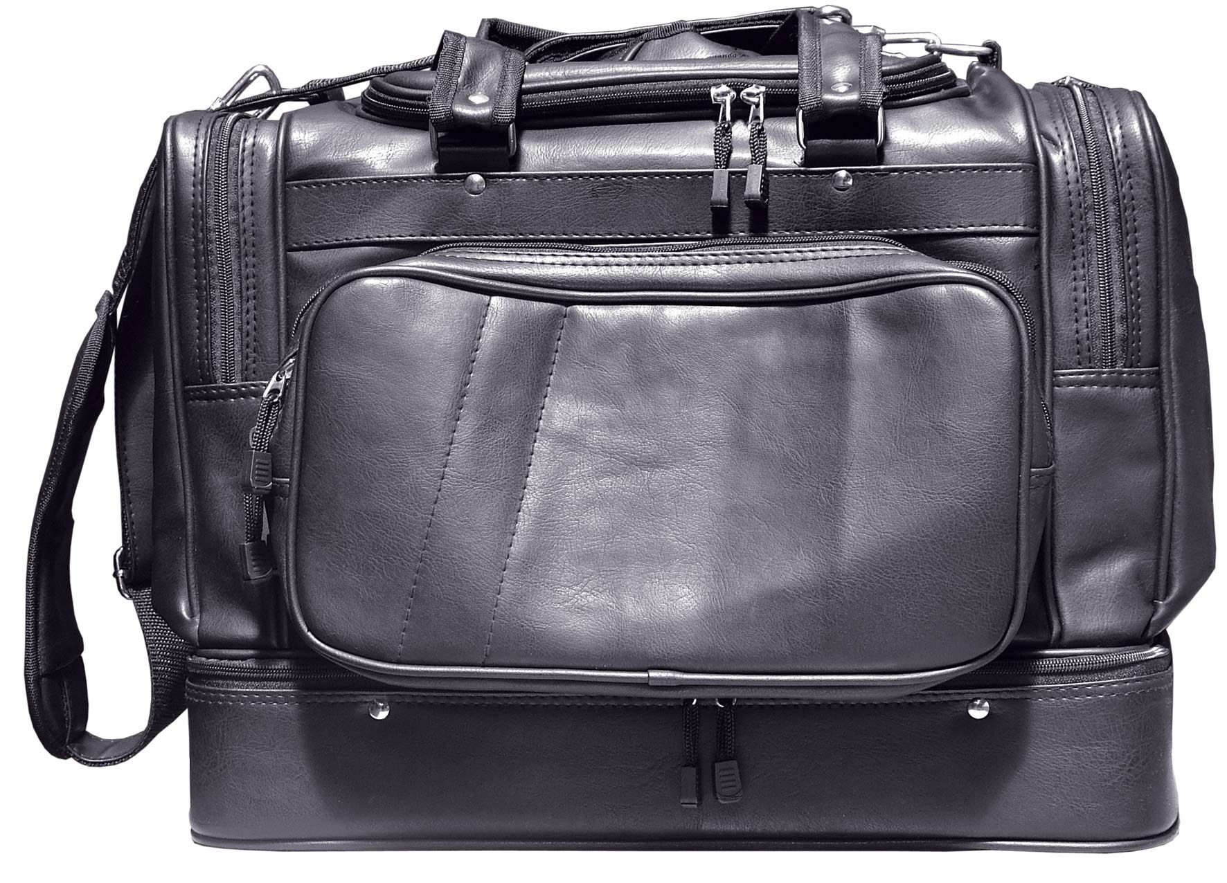 Longridge Boston Golf Bag Leatherette Black