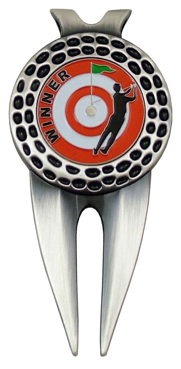 Longridge DELUXE GOLF PITCHFORK WITH CLIP ANTIQUE SILVER