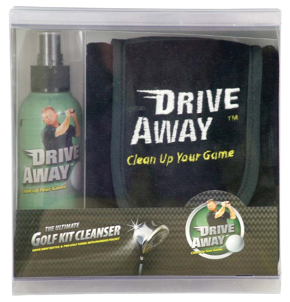 Drive Away Golf Cleanser With Towel Gift Set