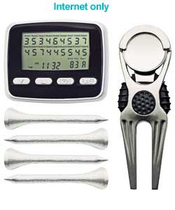 Longridge Golf Scorer, Fork and Tees Gift Set