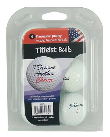 Longridge Titleist Lake Golf Balls In Clamshell - 6 Pk