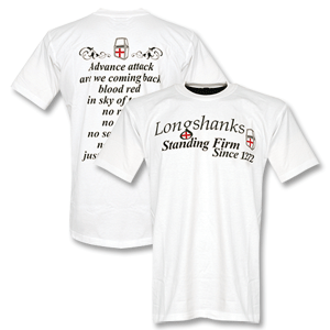 Longshanks Slogan T-Shirt - White/Green Logo