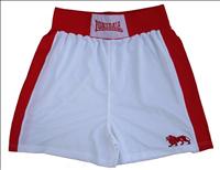 Lonsdale Club Short White/Red - SMALL (L120-C/S)