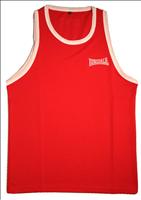 Lonsdale Club Vest Red/White - SMALL (L130-B/S)