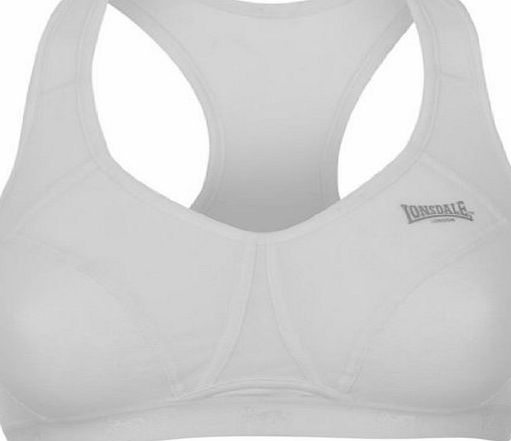 Lonsdale Crop Top Ladies White 34B