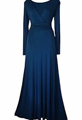 look for the stars LONG SLEEVED LONG FULL LENGTH EVENING FORMAL MAXI PARTY DRESS SIZES 8 - 24 BLACK,BURGUNDY,RED,PURPLE, GREEN OR TEAL (18, TEAL)
