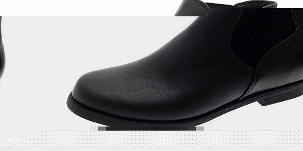 Lora Dora Womens Faux Leather Suede Flat Low Heel Gusset Chelsea Ankle Boots Ladies Girls Shoes Size UK 3-8