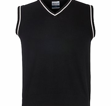 Lord Grey School Unisex Slipover, Black/Grey