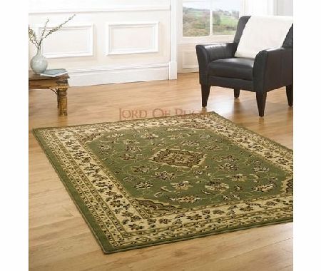 Lord of Rugs Large New Quality Traditional Rugs Green rug carpet 120 x 170 cm (311`` x 57``) Sherborne
