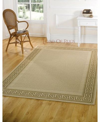 Very Large Modern Flatweave Beige Rug in 160 x 230 cm (53`` x 77``) Carpet