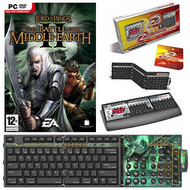 Of The Rings - Battle For Middle Earth 2 + Zboard Gamers Keyboard Starter Kit + Zboard Keyset - Lord
