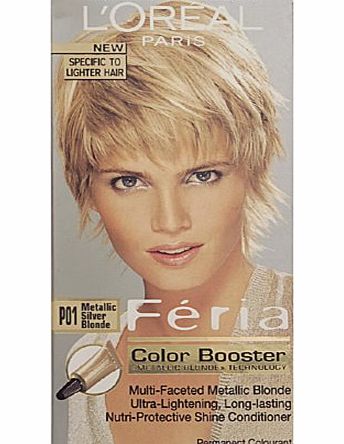 LOreal Feria Permanent Hair Colour P01 Metallic Silver Blonde