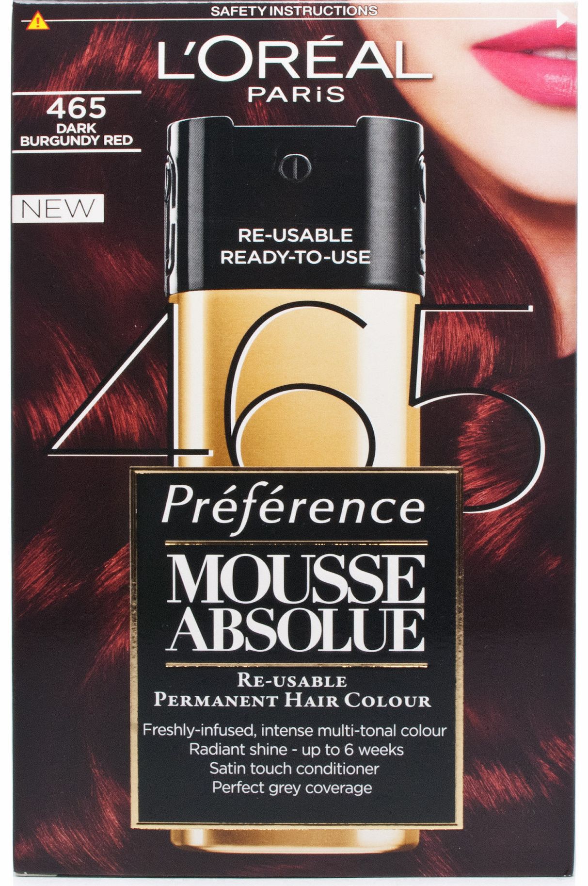 L'Oreal Mousse Absolue Dark Burgundy Red 465