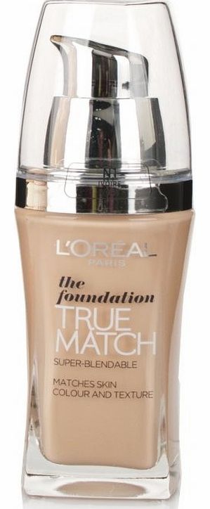 L'Oreal True Match Foundation Nude Ivory N1