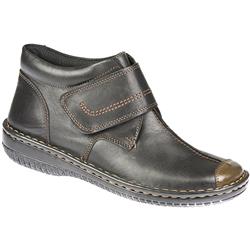 Loretta Female Alice Leather Upper Leather Lining Boots in Black, Red, Tan