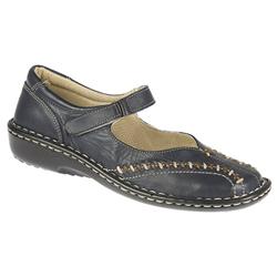 Loretta Female Donna Leather Upper Leather Lining Casual in Lime, Navy, Teal