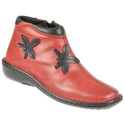 Loretta Female Hak805 Leather Upper Textile Lining Ankle in Burgundy