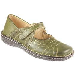 Female Hak901 Leather Upper Leather/Textile Lining Casual Shoes in OLIVE
