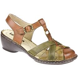 Female Vaila Leather Upper Leather Lining Casual Shoes in Black Multi, Tan Multi