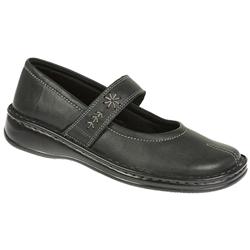 Loretta Female Vivienne Leather Upper Leather Lining Casual in Black, Burgundy