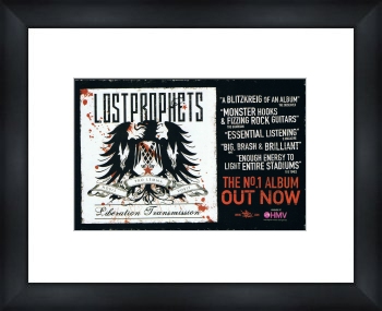 LOST PROPHETS Liberation Transmission - Custom Framed Original Ad