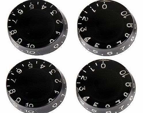 4pcs Speed Control Knobs Black for Gibson Les Paul Replacement Electric Guitar Parts