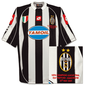 Lotto 02-03 Juventus H C/L Final shirt Inc. Emb