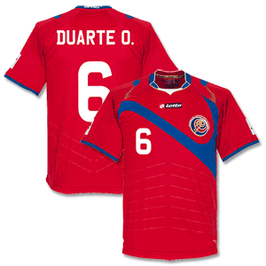 Lotto Costa Rica Home Duarte O Shirt 2014 2015 (Fan