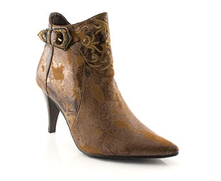 Ankle Boot With Embroidary Detail