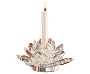 Lotus Crystal Flower Candle Holder